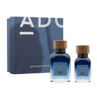 Set Ambar Negro De Adolfo Dominguez De 2pzs Hombre-edp 120ml + Edp 60ml