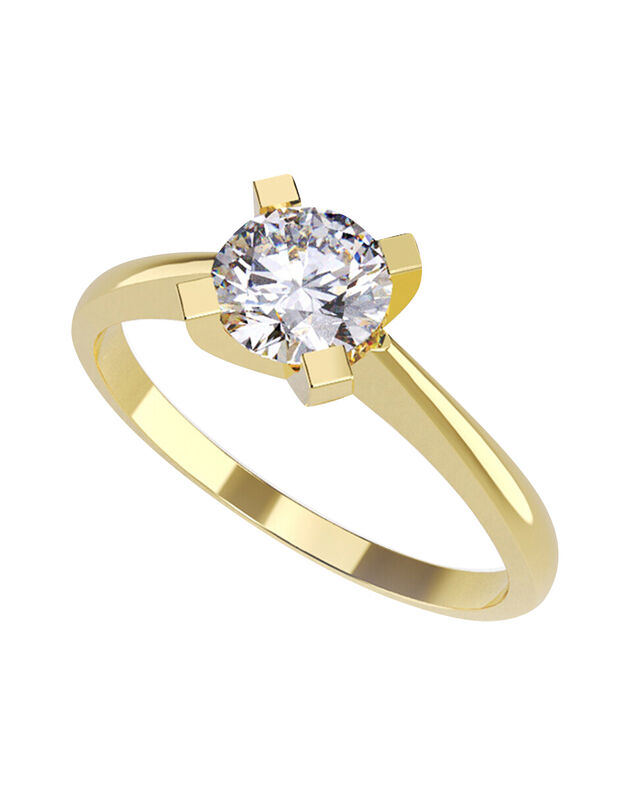 Anillo de Compromiso de 14K con Diamante de Lab... image number null