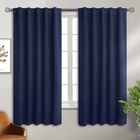 Cortinas Opacas Bgment Con Aislamiento T&eacute;rmico, Azul Marino, 42 X 160 Cm