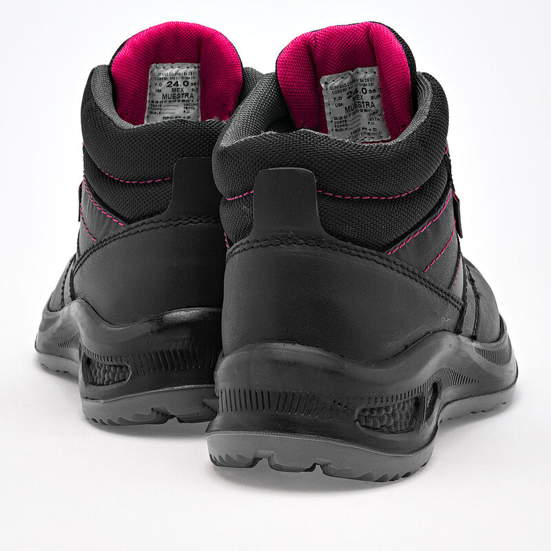 Cliff  Zapato industrial para mujer negro fucsi... image number null
