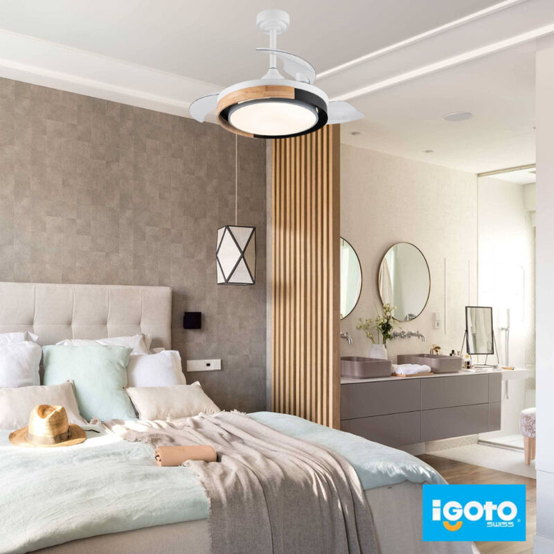 Ventilador Retractil P/ Techo Lucerna 42 Con Lu... image number null