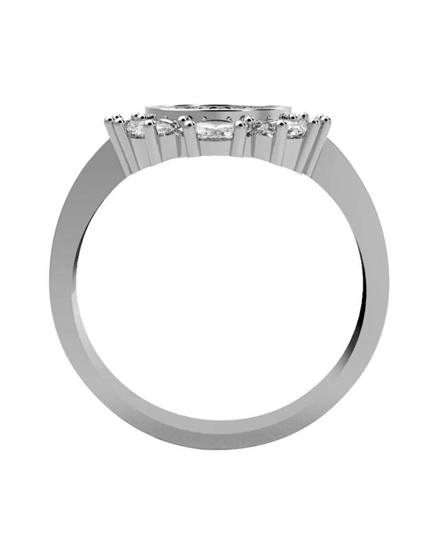 Anillo de Compromiso en Oro de 14K con Circonia... image number null