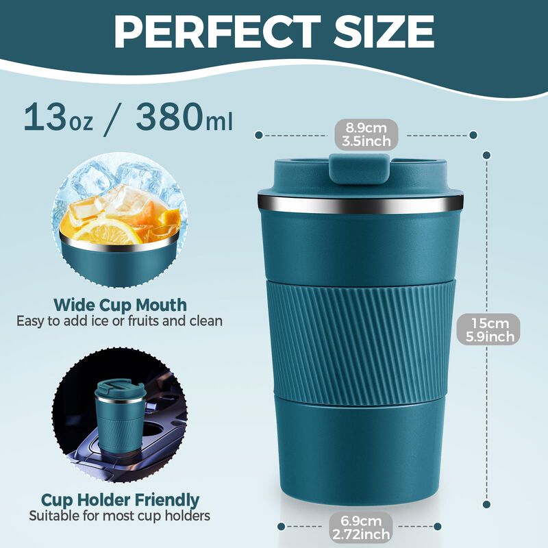 Vaso T&eacute;rmico Volhoply De Acero Inoxidable 370 m... image number null