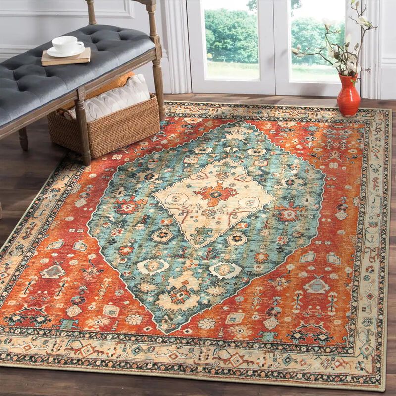 Alfombra Lahome Boho Tribal, Cuadrada, 120 X 12... image number null