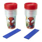 Vasos Con Pajita Para Ni&ntilde;os Peque&ntilde;os The First Years Spidey, 10 Onzas, 10 Unidades