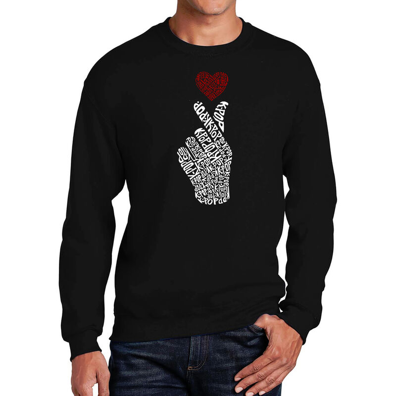 Sudadera De Cuello Redondo Word Art Para Hombre... image number null
