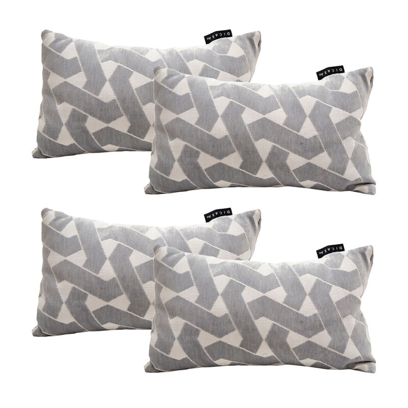 Set de 4 Cojines Dicasa DeltaOne Gris image number null