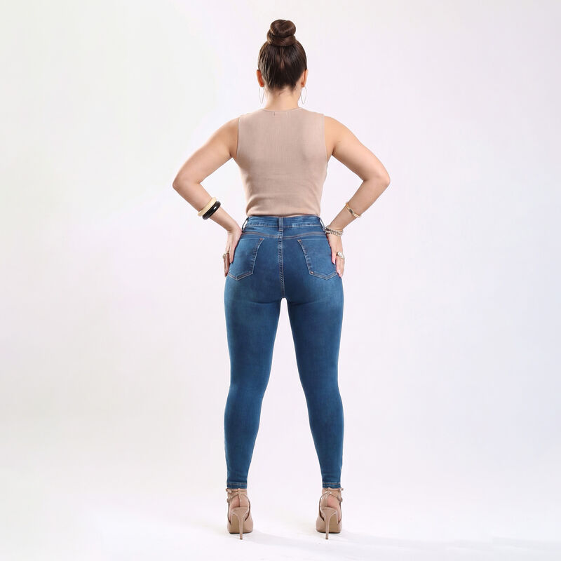 Jeans Savi L4641 Skinny Mujer Tiro Alto Mezclil... image number null