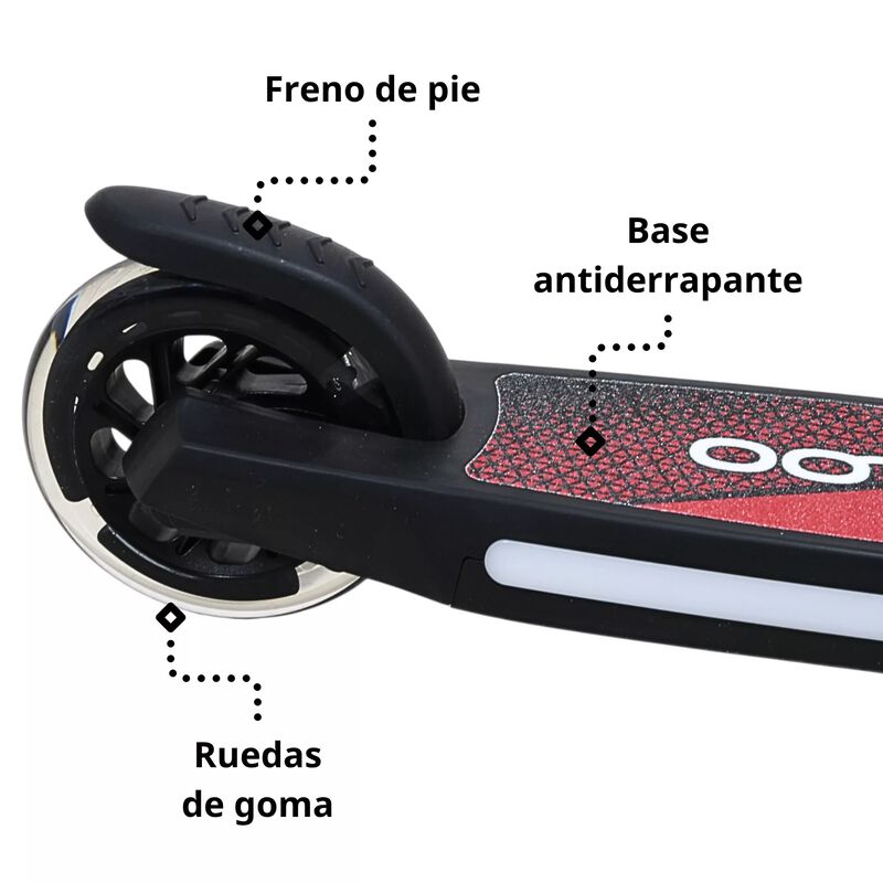 Scooter Pat&iacute;n Del Diablo Para Ni&ntilde;os Con Luces P... image number null