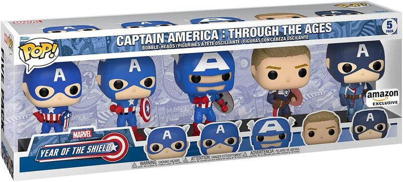 Funko Pop! Marvel: A&ntilde;o Del Escudo- Capit&aacute;n Am&eacute;r... image number null
