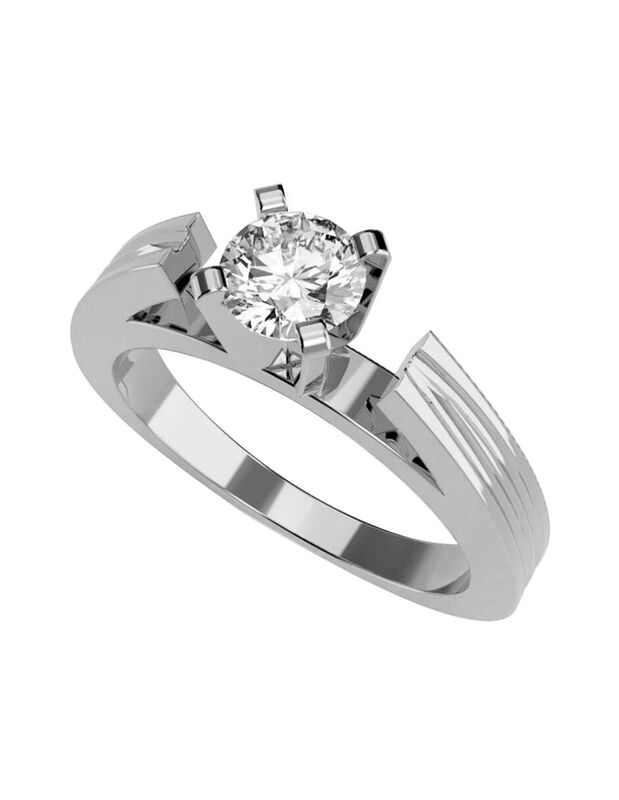 Anillo de Compromiso de 14K con Diamante de Lab... image number null