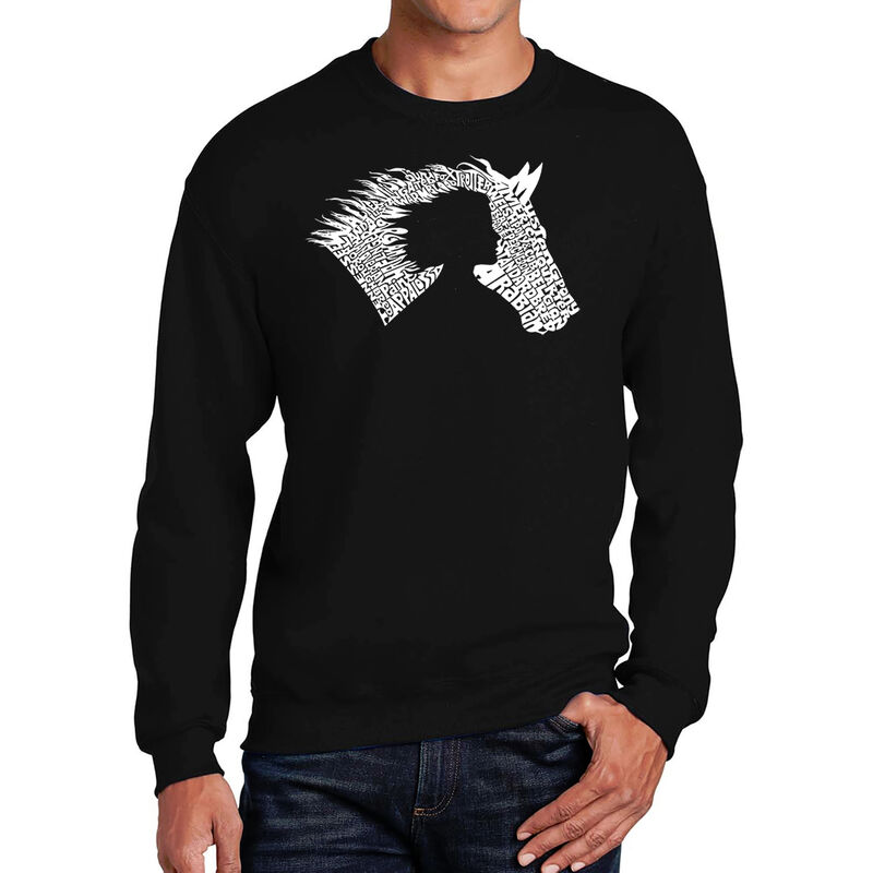 Sudadera De Cuello Redondo Word Art Para Hombre... image number null