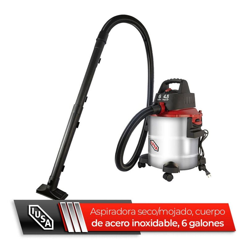 Aspiradora Seco/mojado 6 Galones Inoxidable, Iu... image number null