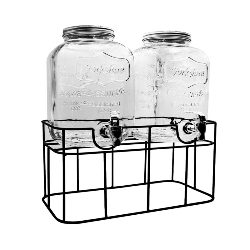 Vitrolero Dispensador Doble con Base de Hierro ... image number null