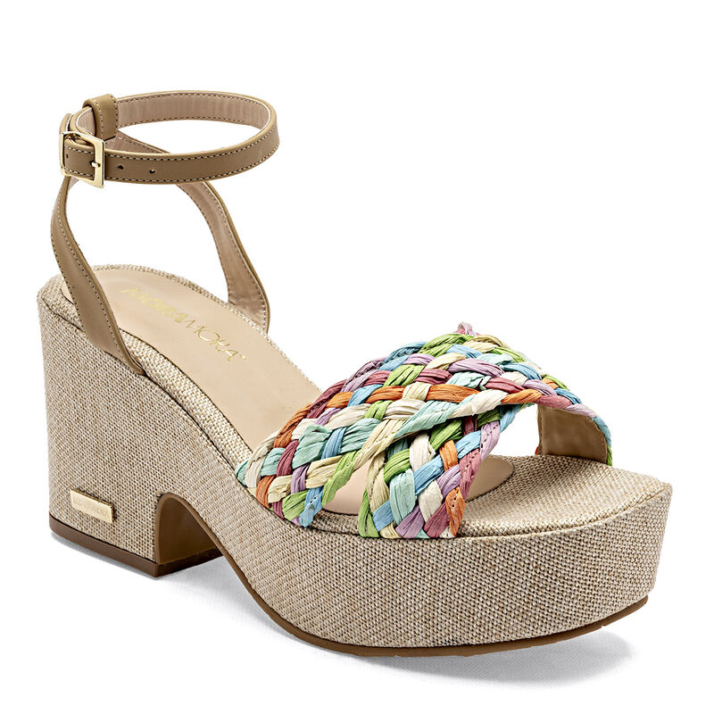 Moramora Sandalia Para Mujer Beige Multicolor C... image number null