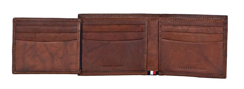 Cartera Passcase Tommy Hilfiger Tan Huck Para H... image number null