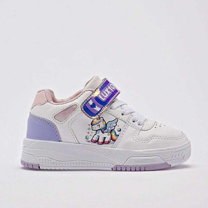 Lux-10 tenis para BEB&Eacute; blanco lila rosa cod 140... image number null