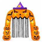 Inflable Halloween Arco Calabaza Bruja Gigante 3.66m Luz Led