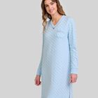 Camis&oacute;n con Estampado de Topos Celeste