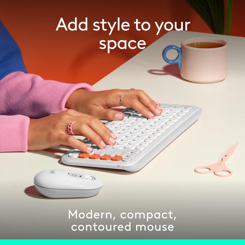 Rat&oacute;n Bluetooth Inal&aacute;mbrico Logitech Pop Compac... image number null