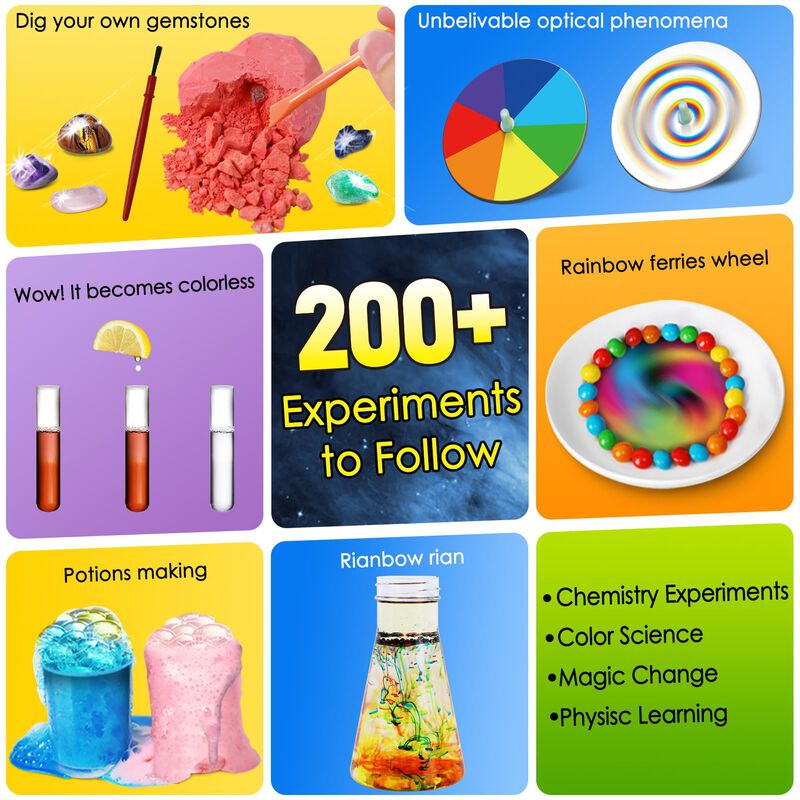Kit De Experimentos Cient&iacute;ficos Jopsheen 200+ P... image number null