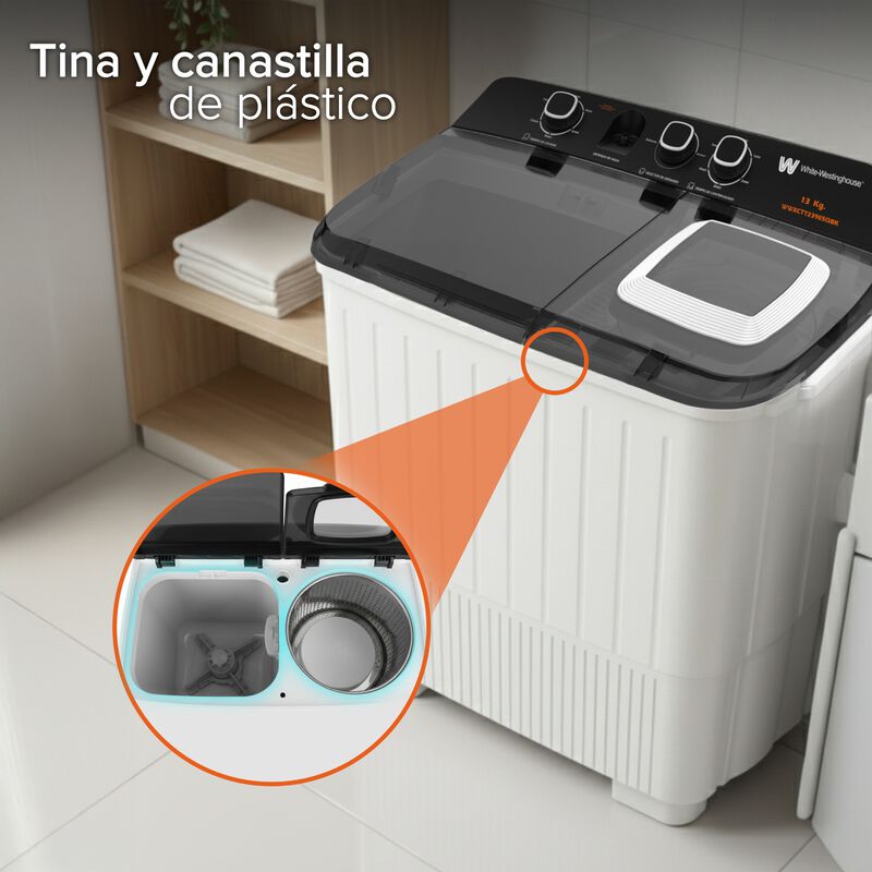 White Westinghouse Lavadora Doble Tina 13 Kg  4... image number null