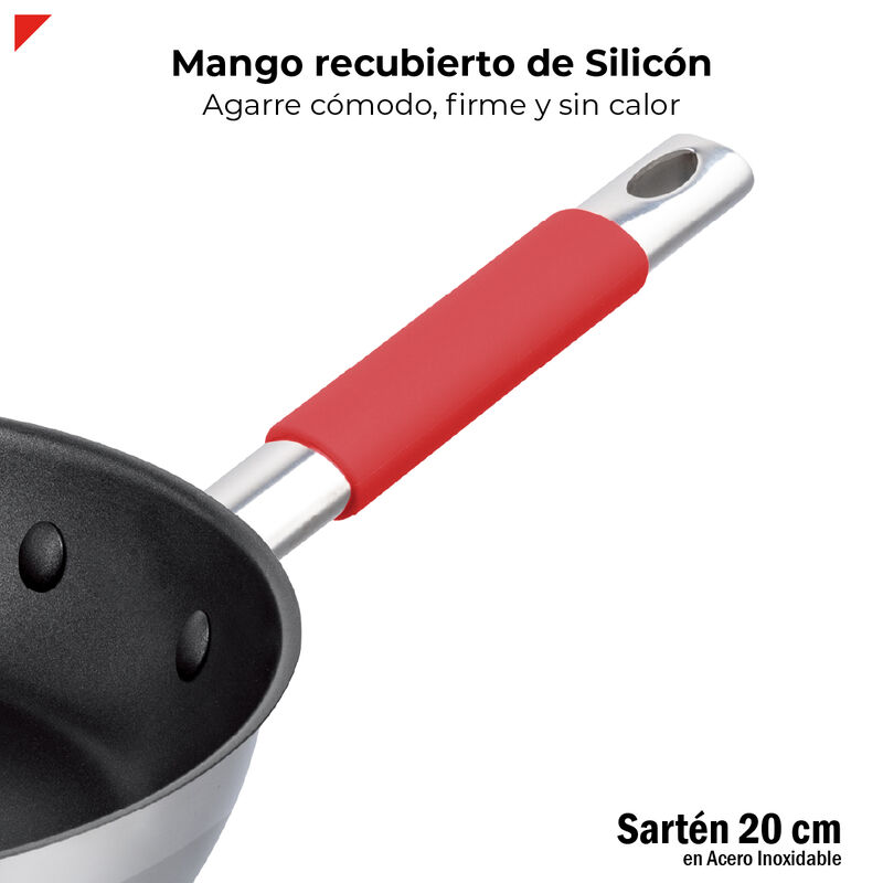 Bogner Sartén De Acero Inoxidable 20 Cm Bfp20 image number null