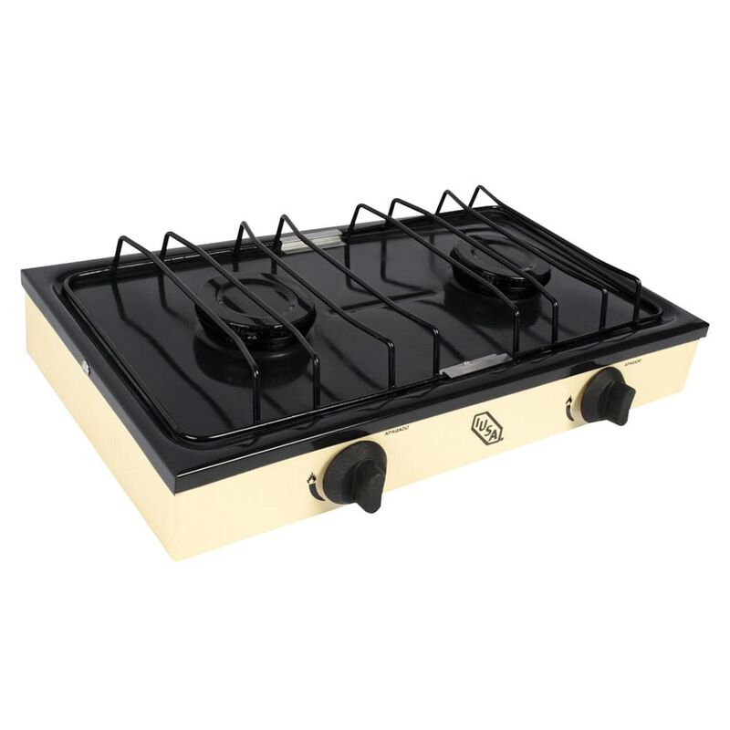 Parrilla A Gas 2 Quemadores Caper Negro Jaspe image number null