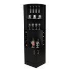 Bar Esquinero Celeste Wengue Virtual Muebles
