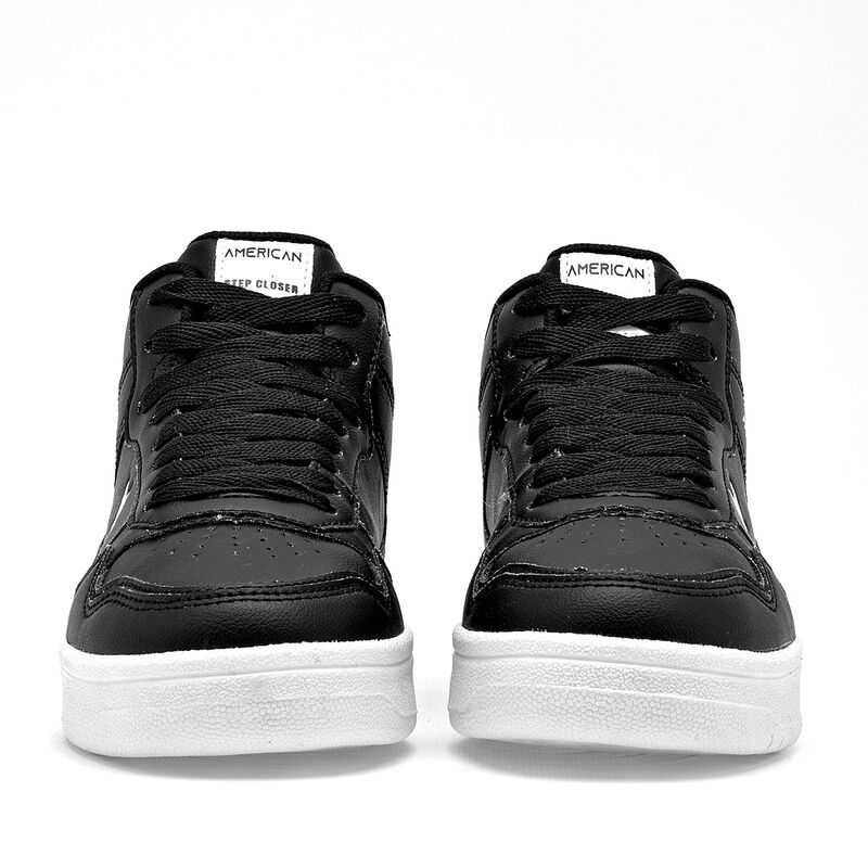American Fire tenis para ni&ntilde;o negro blanco cod ... image number null