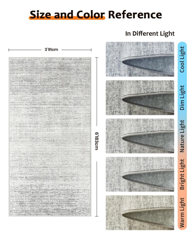 Alfombra Corredor Art&tuft 91 &times; 183 cm Gris, La... image number null
