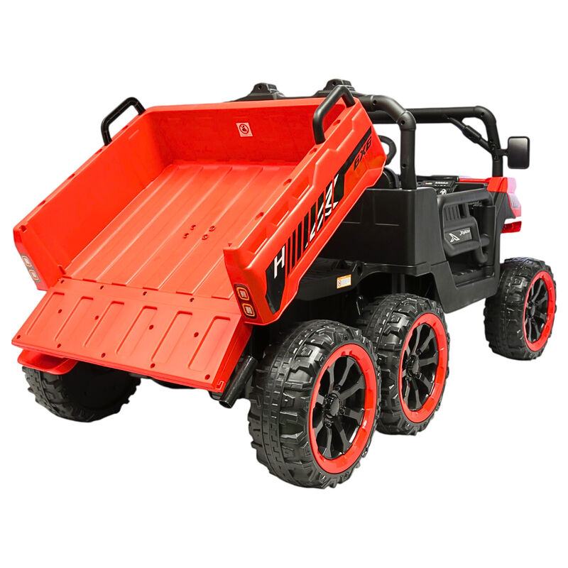 Montable El&eacute;ctrico para Ni&ntilde;os Tractor 6x6 Caja ... image number null