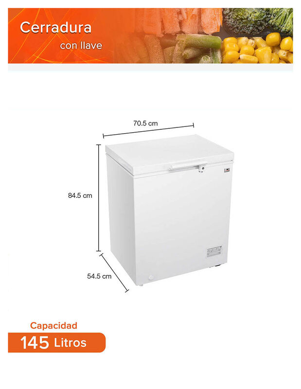 Congelador 5 Pies 145 L White Westinghouse  Con... image number null