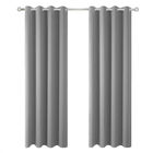 Cortinas Blackout para bloquear luz y ruido Gris Kyuden Home