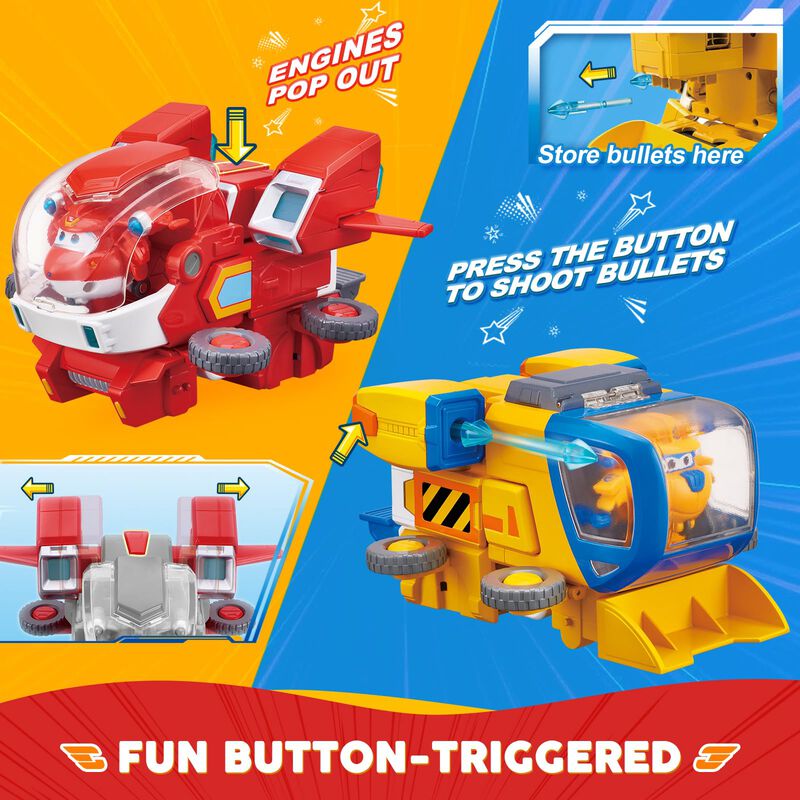Robot Transformador Super Mecha De Toy Super Wi... image number null