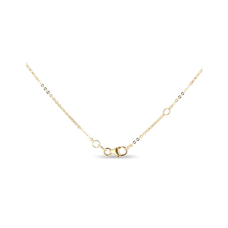 Dije Coraz&oacute;n Bicolor 10k Con Zirconias + Cadena... image number null