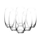 Set De 6 Vasos De Cristal Transparente - 360 Ml