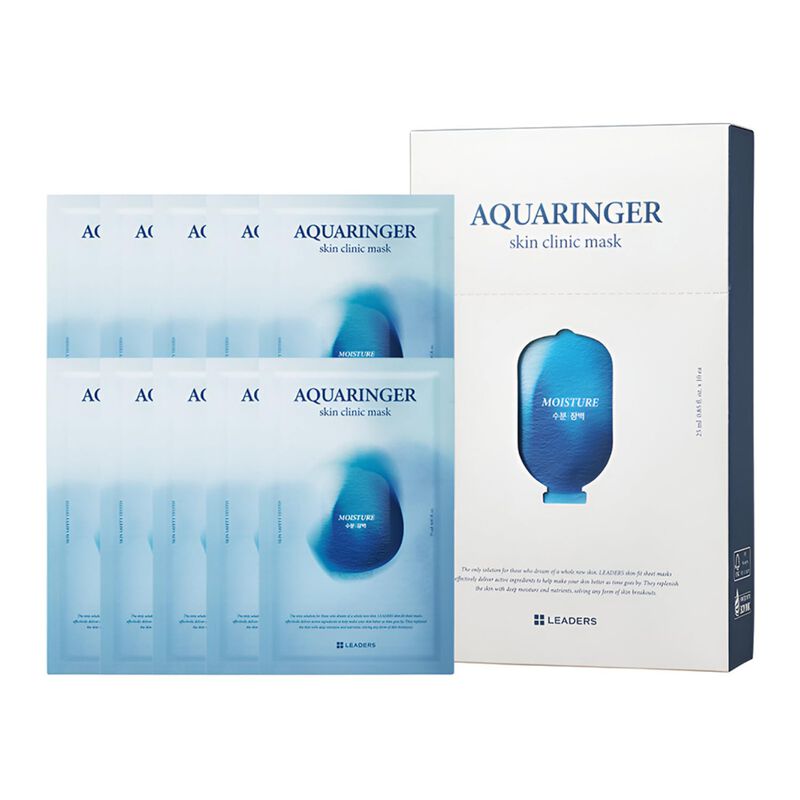 Mascarilla Facial Leaders Aquaringer 10 Hojas -... image number null