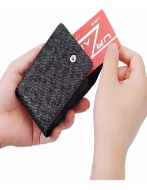 Tarjetero Elego De Cuero Contemporáneo Para Hom... image number null