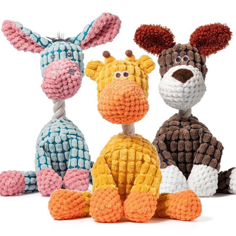 Juguetes Para Perros Zagrine Pack De 3 Con Chir... image number null
