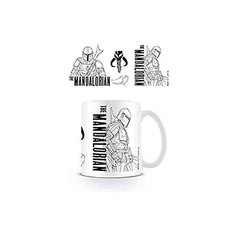 Taza The Mandalorian Star Wars Ilustraci&oacute;n Cer&aacute;... image number null