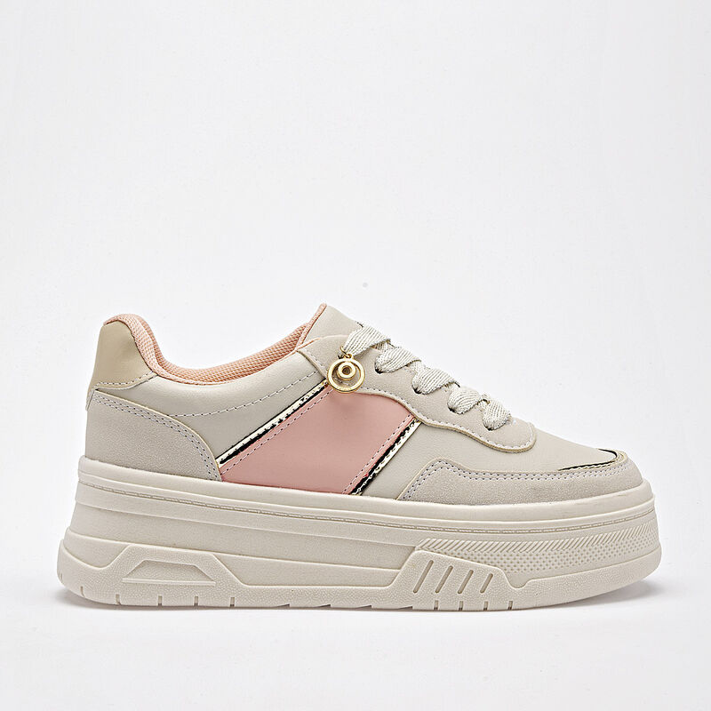Moramora tenis chunky para mujer latte coral co... image number null