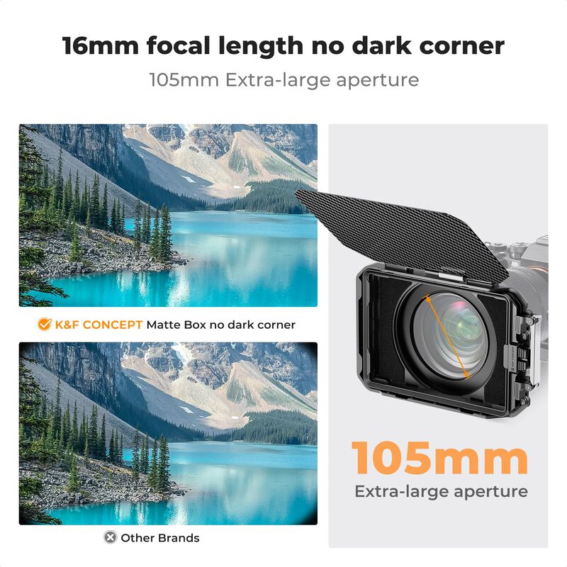 Matte Box K&f Concept Mini Con Bandera Superior... image number null