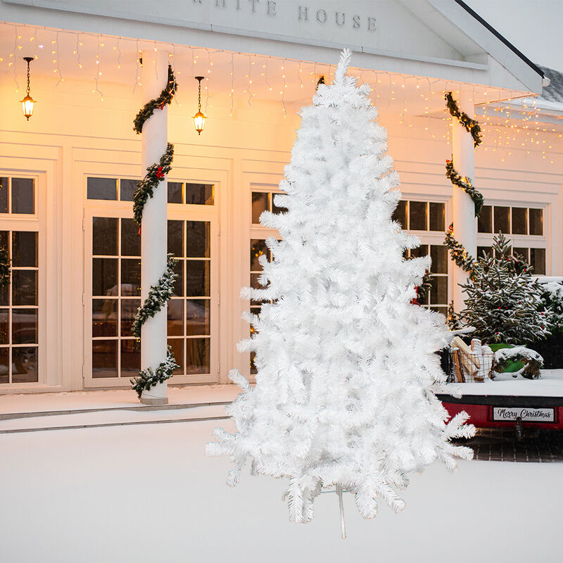 Árbol Pino De Navidad Blanco 180 Cm Cepillo Art... image number null