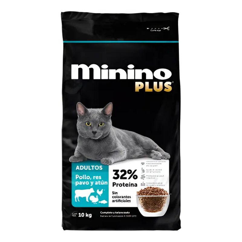 Alimento Seco Minino Plus Gato Adulto 10kg image number null