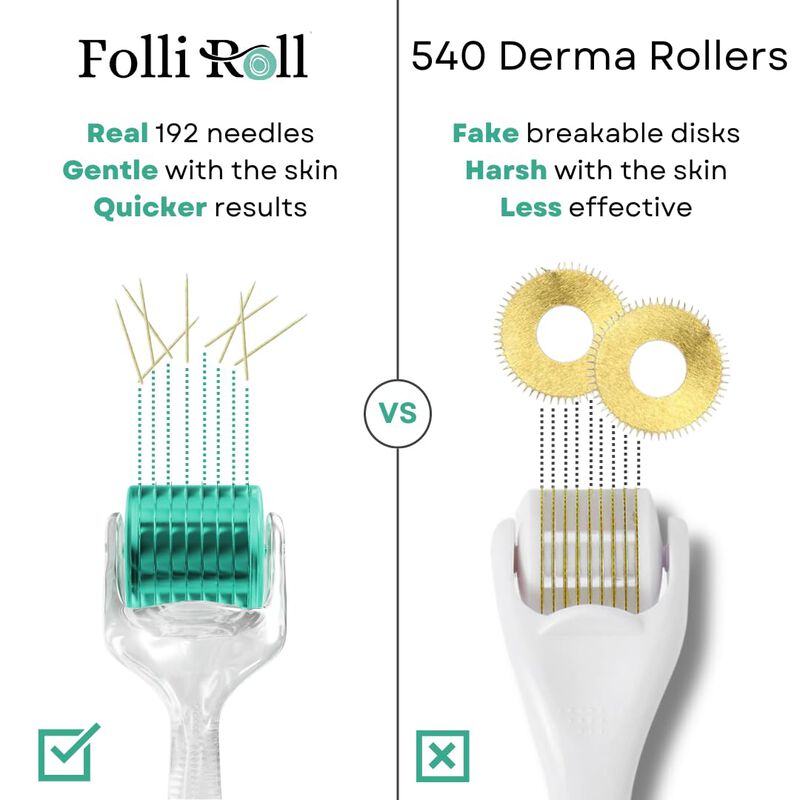 Microagujas De Titanio Derma Roller Folliroll D... image number null