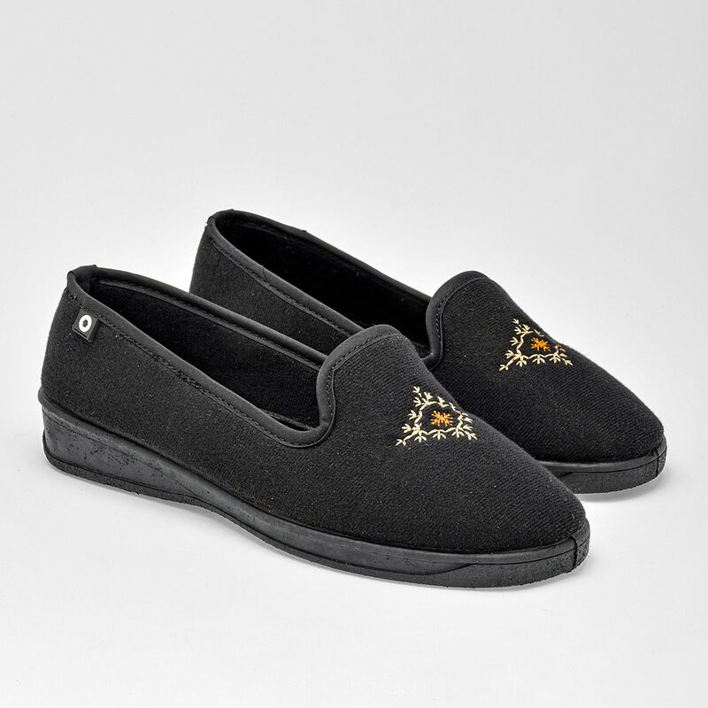 Mora Confort Pantufla para mujer negro image number null