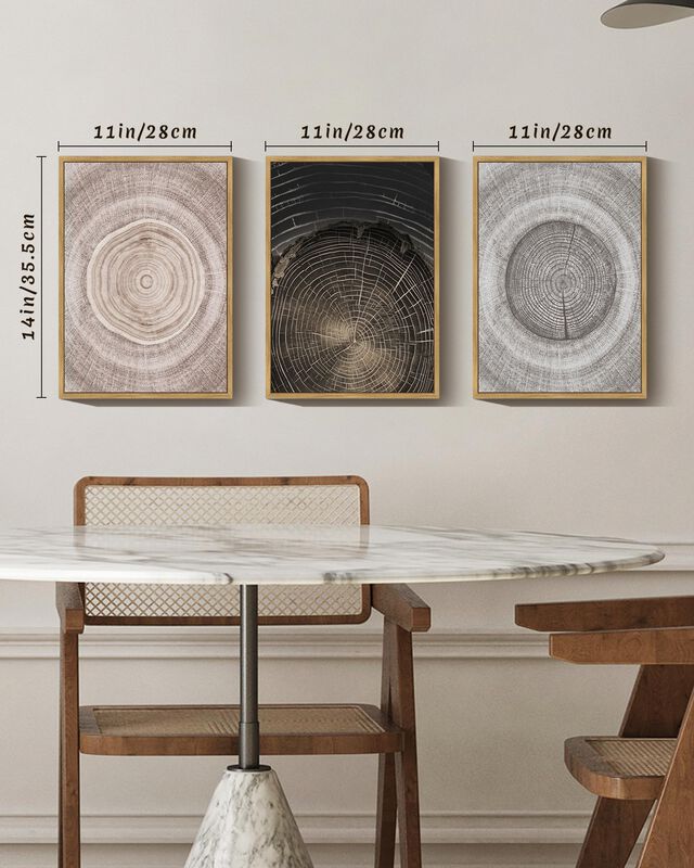 Arte Mural Phopago, Anillos Vintage De Madera C... image number null