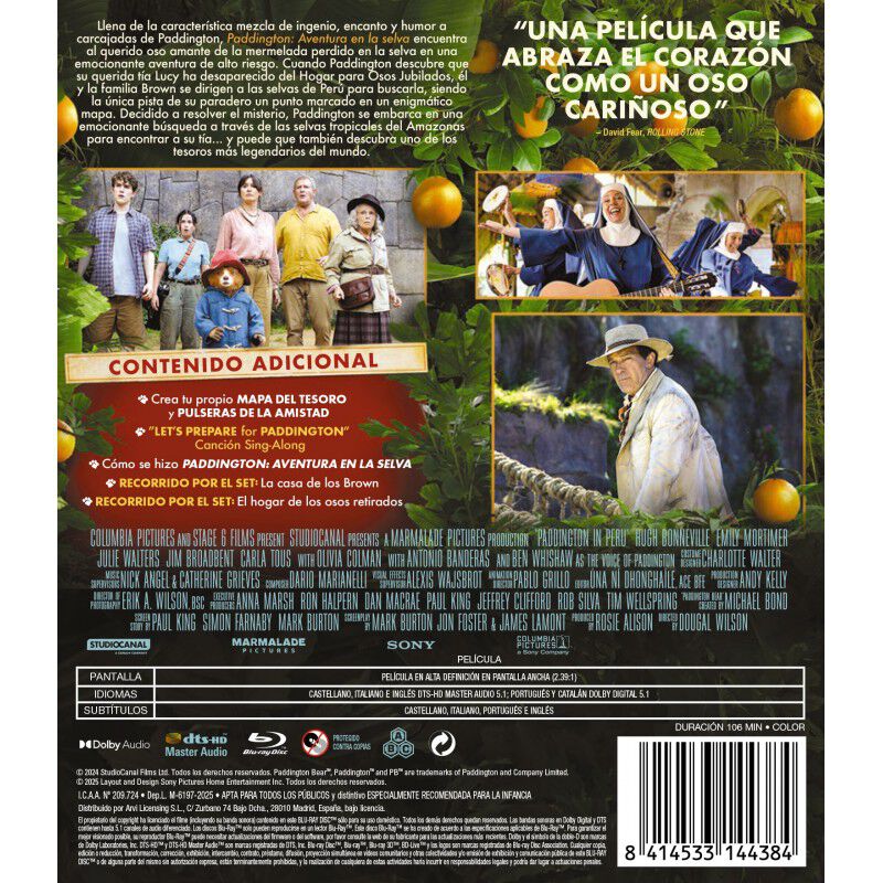 Paddington: Aventura en la selva [Blu-ray] (202... image number null