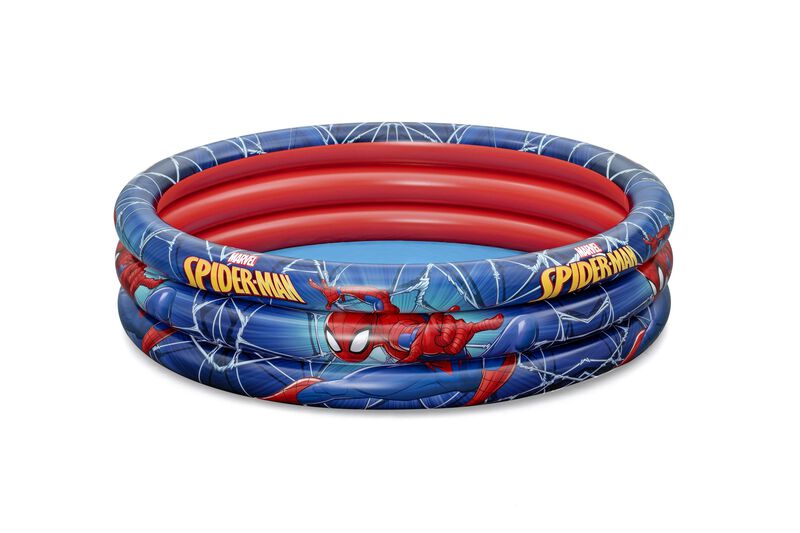 Alberca Inflable Spiderman 3 anillos Roja c/Azu... image number null